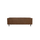 Woods Sofa Brown Leather - 3