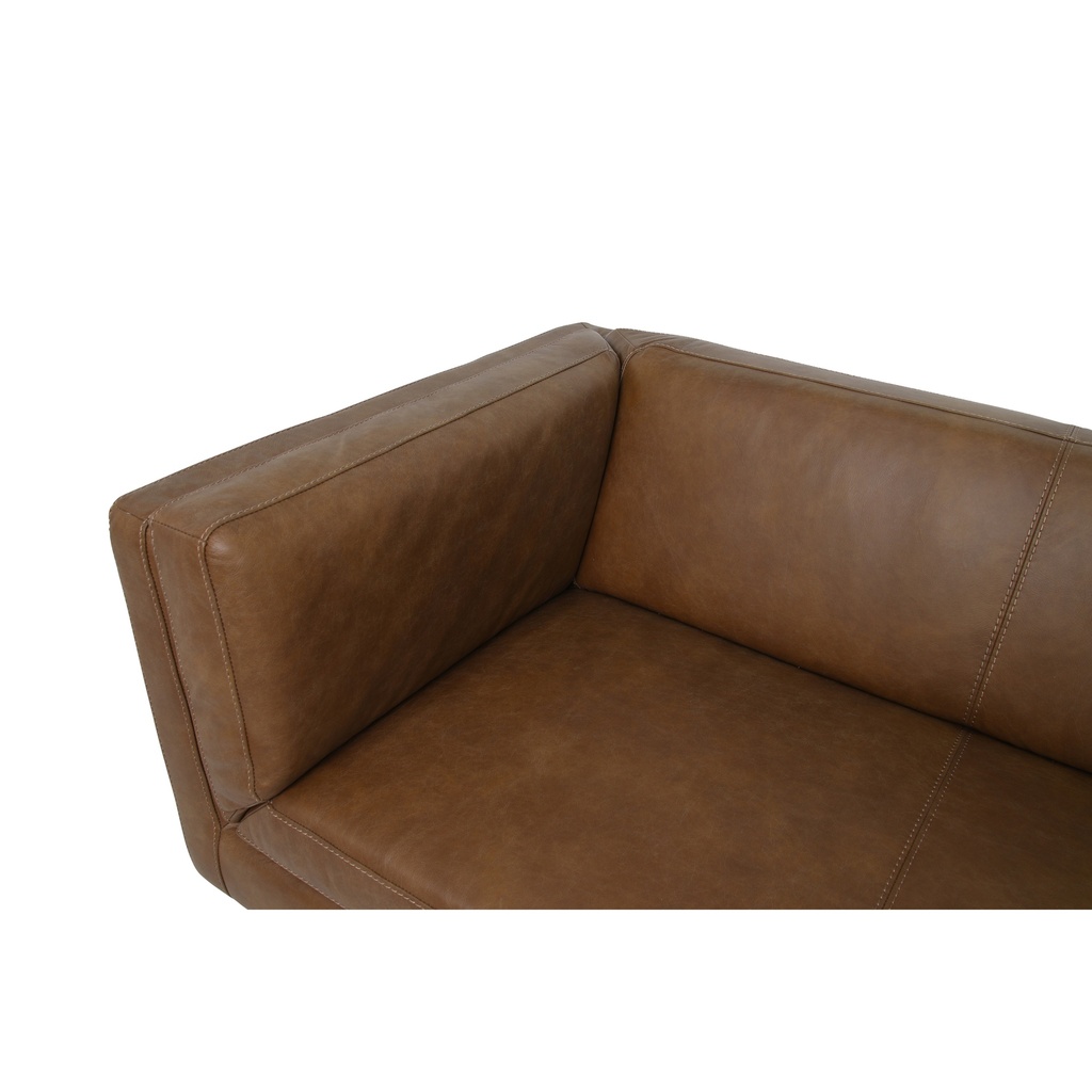 Woods Sofa Brown Leather - 4