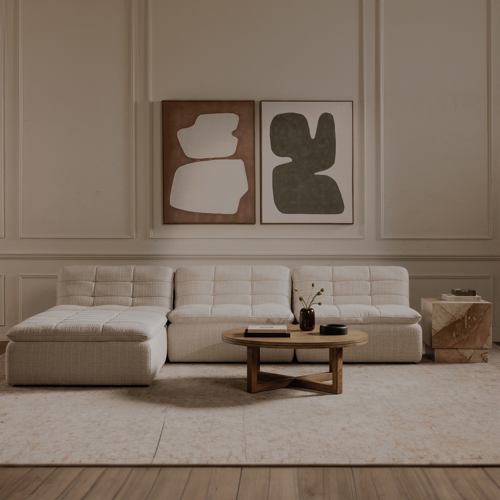 Lino Slipper Chair Textured Oat - 9