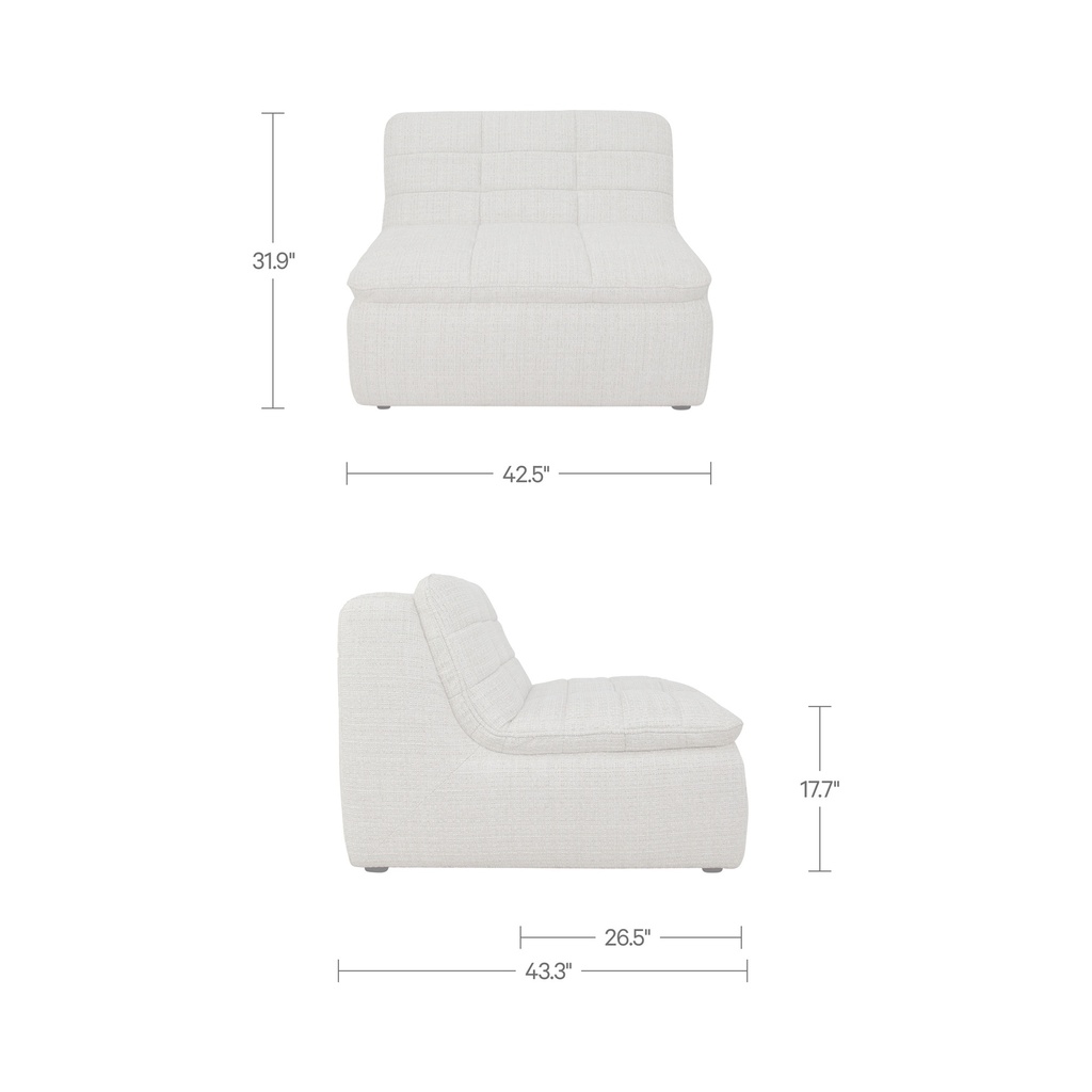 Lino Slipper Chair Textured Oat - 10