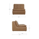 Lino Slipper Chair Tan Leather - 10