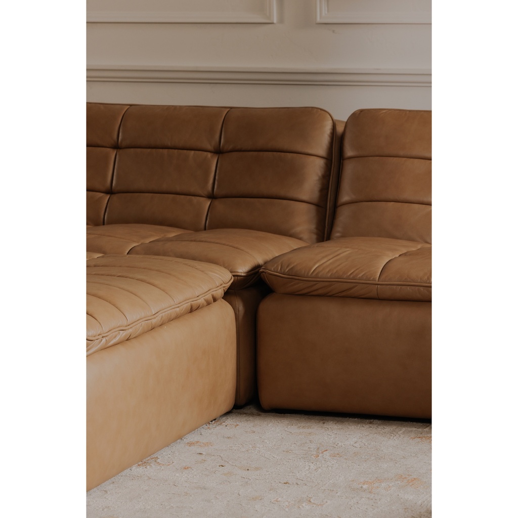 Lino Ottoman Tan Leather - 6