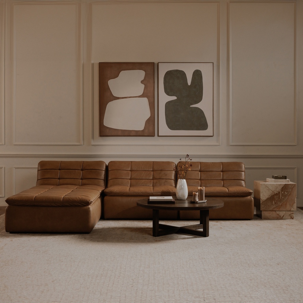 Lino Ottoman Tan Leather - 7