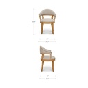Carlos Dining Chair Taupe - 7