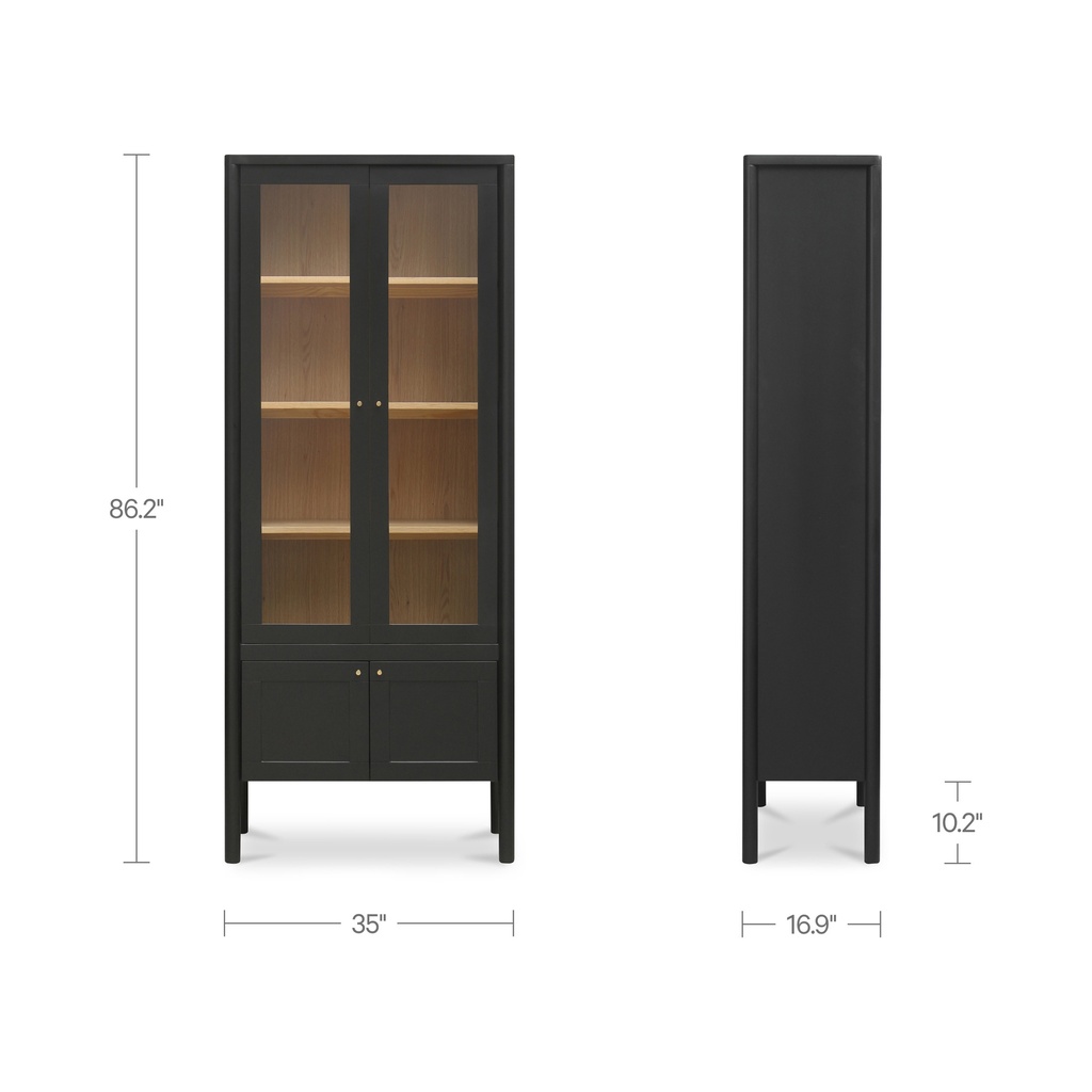 Hannah Tall Cabinet Black - 7