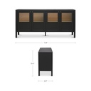 Hannah Sideboard Black - 10