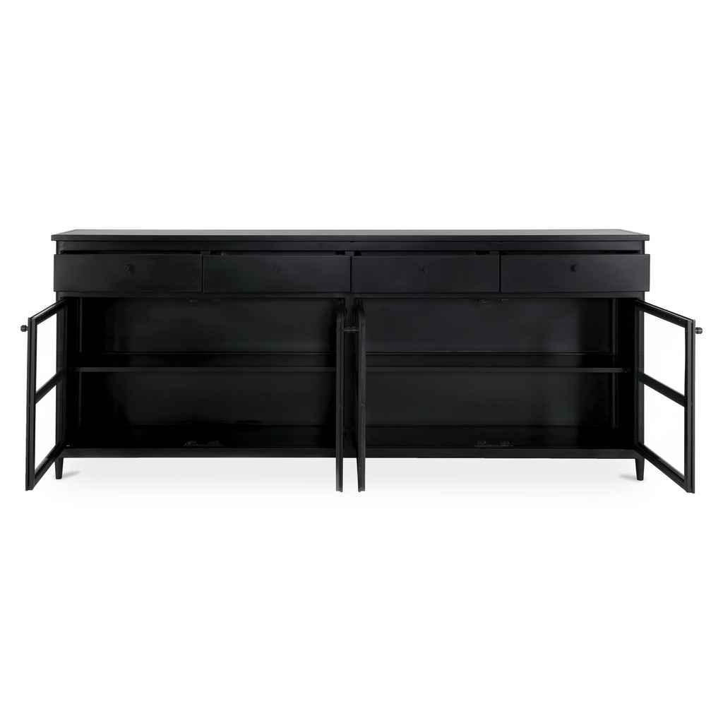 Henry Metal Sideboard Black - 3