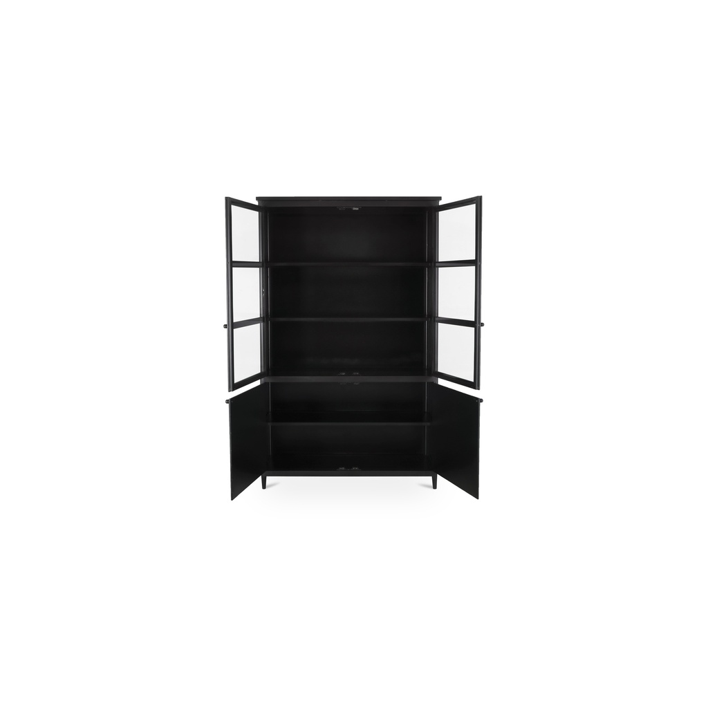 Henry Metal Tall Cabinet Black - 3