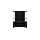Henry Metal Tall Cabinet Black - 3