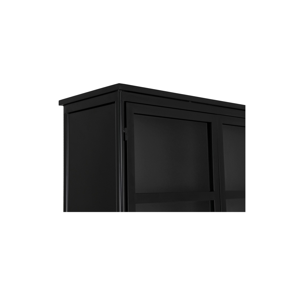 Henry Metal Tall Cabinet Black - 6