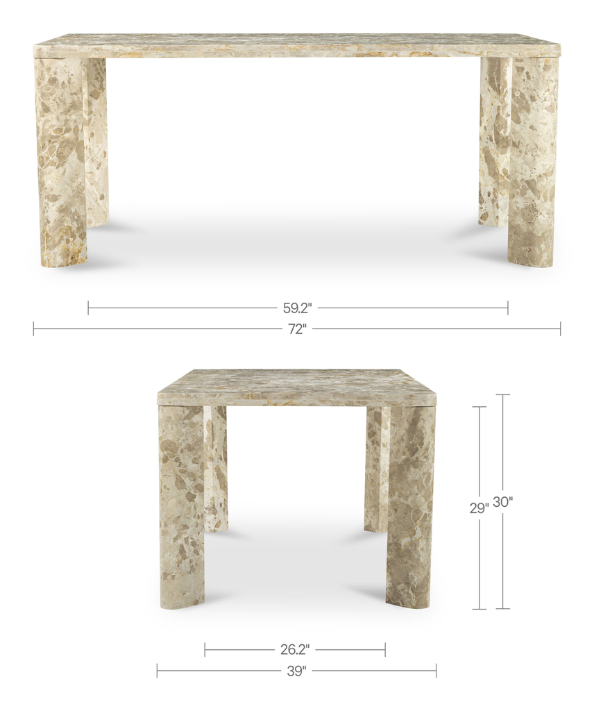 Segment Dining Table Panther Stone Beige - 11