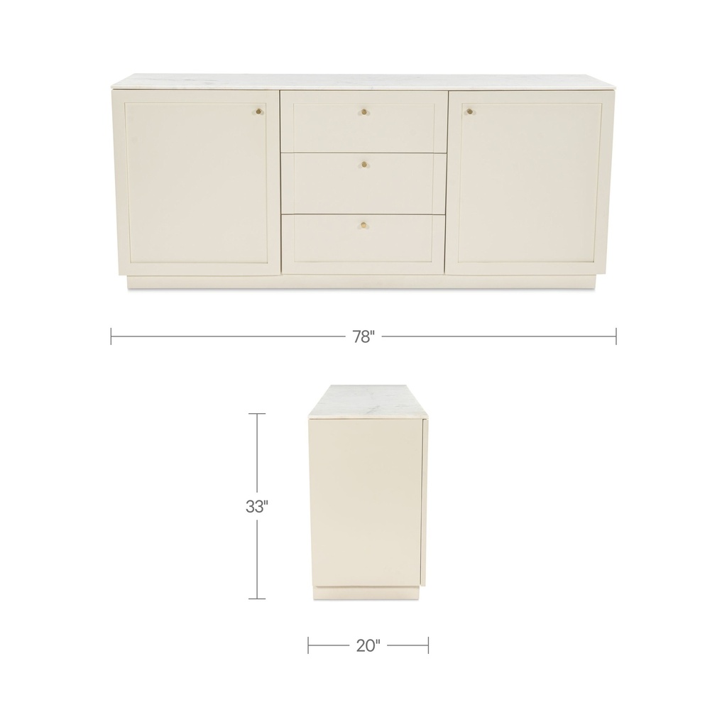 Nadine Sideboard Cream - 9