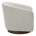 Oscy Swivel Chair Splashed White - 2