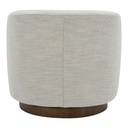 Oscy Swivel Chair Splashed White - 3