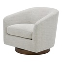 Oscy Swivel Chair Splashed White - 4