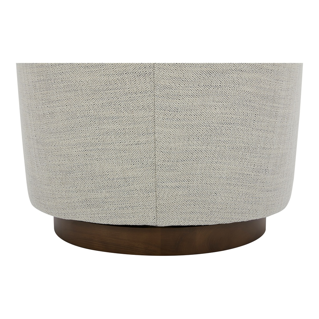 Oscy Swivel Chair Splashed White - 9