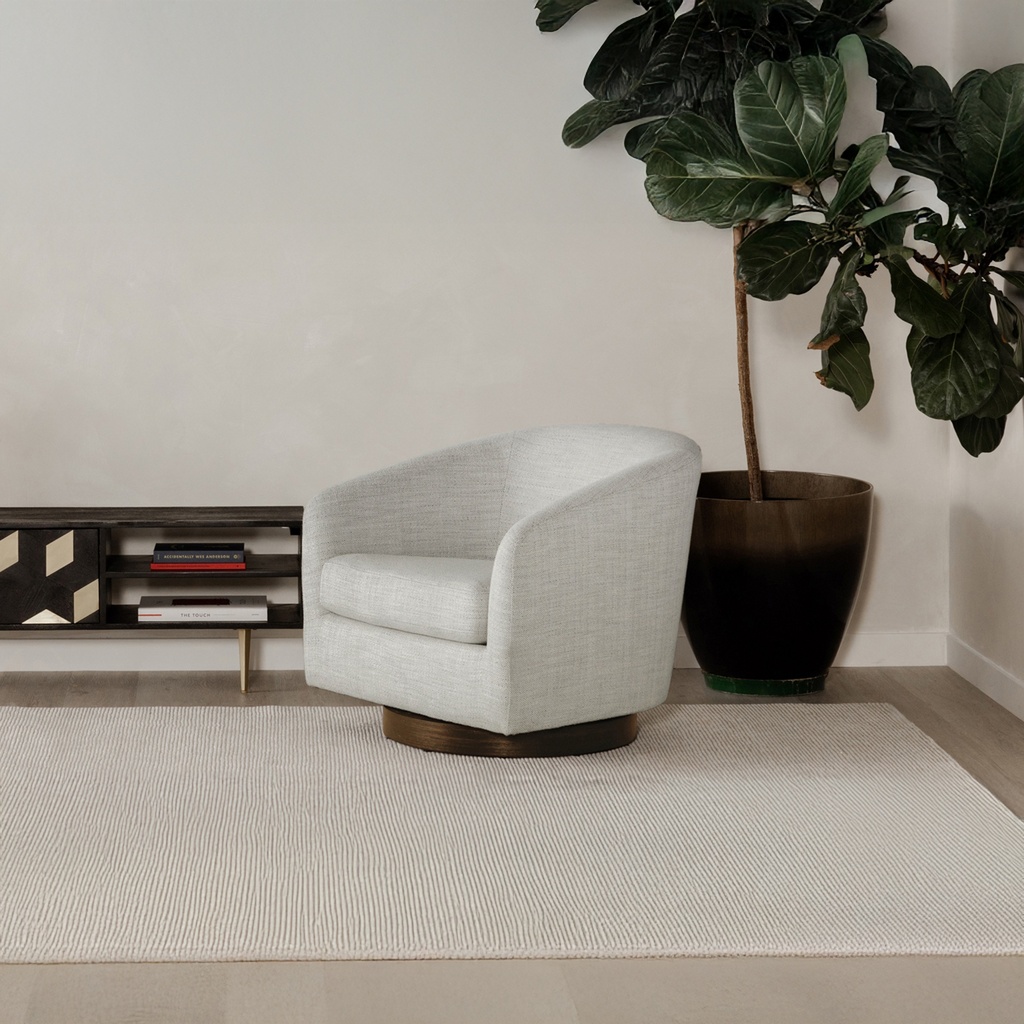 Oscy Swivel Chair Splashed White - 10