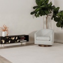 Oscy Swivel Chair Splashed White - 11