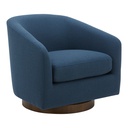 Oscy Swivel Chair Dark Atlantic - 1