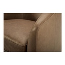 Oscy Leather Swivel Chair Tan - 4