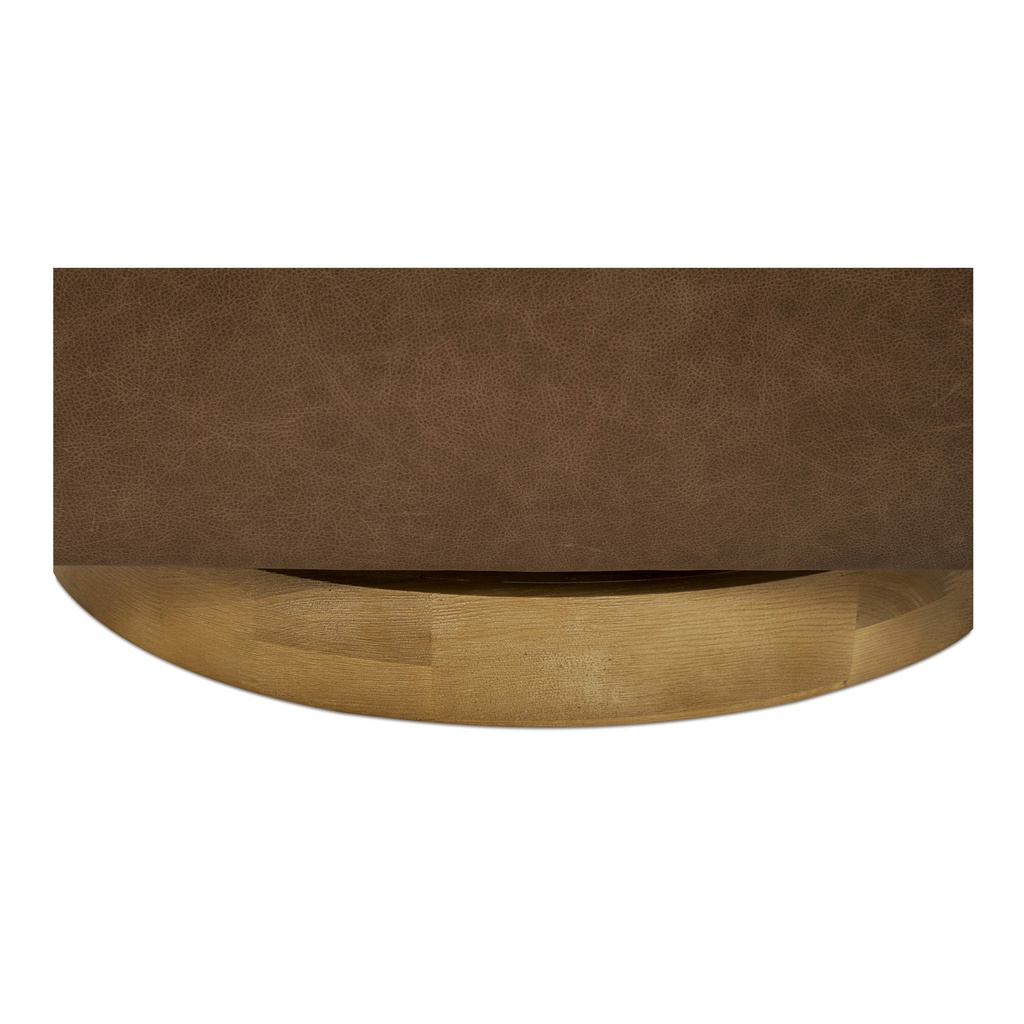 Oscy Leather Swivel Chair Tan - 7