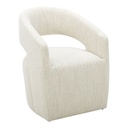 Barrow Rolling Dining Chair White Mist - 1
