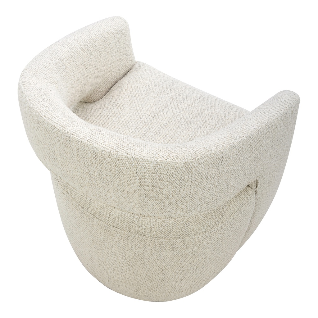 Barrow Rolling Dining Chair White Mist - 4