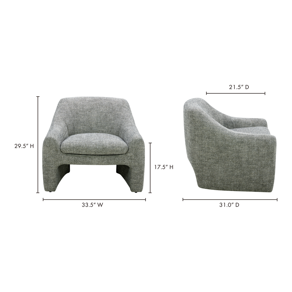 Kenzie Accent Chair Slated Moss - 10