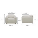 Eli Power Recliner Chair Warm White - 11