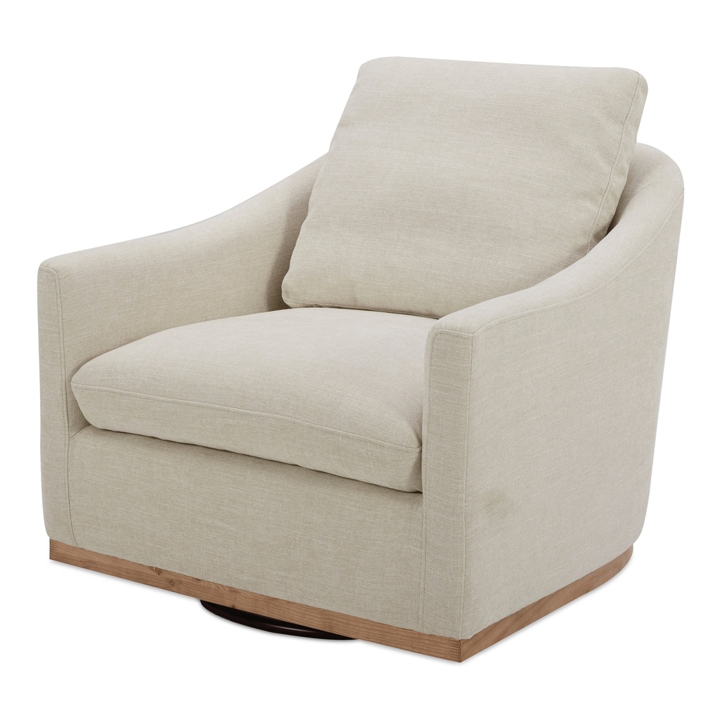 Linden Swivel Chair Soft Beige - 1
