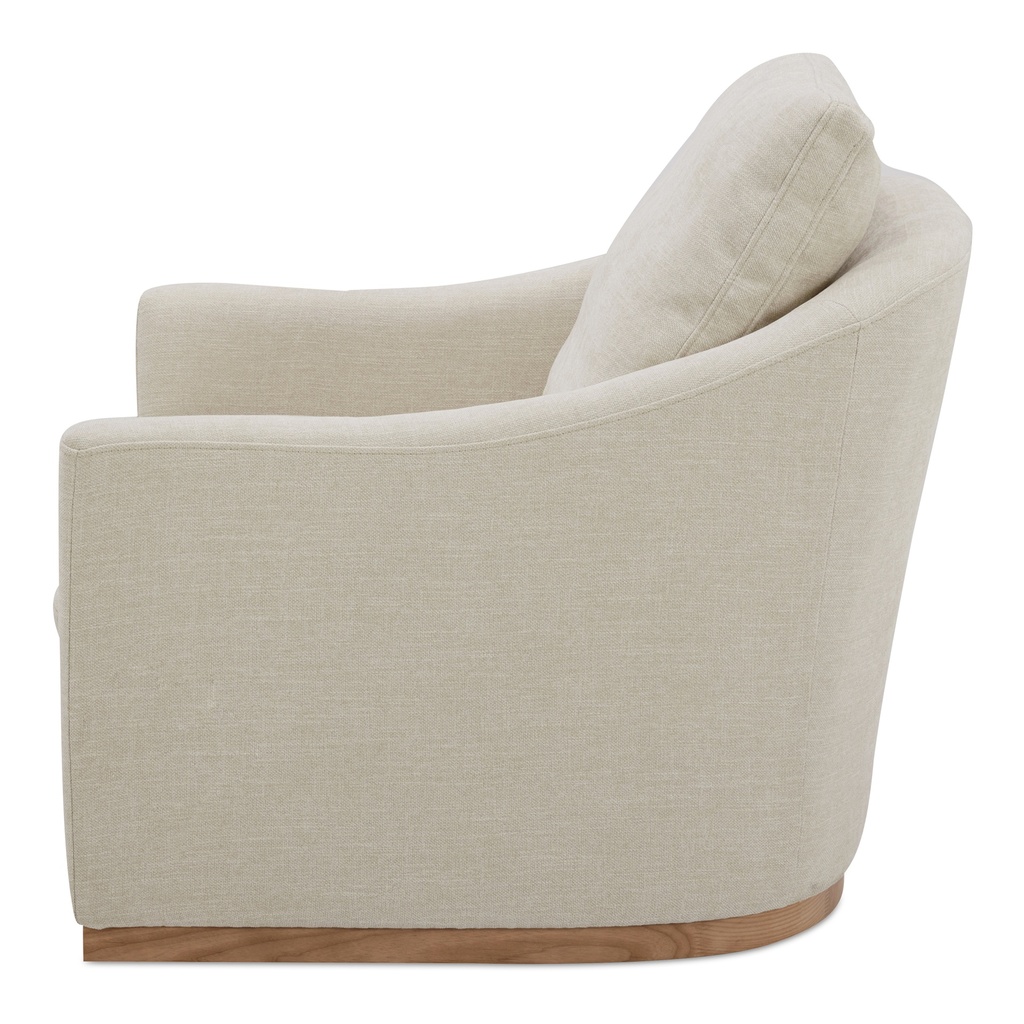 Linden Swivel Chair Soft Beige - 2