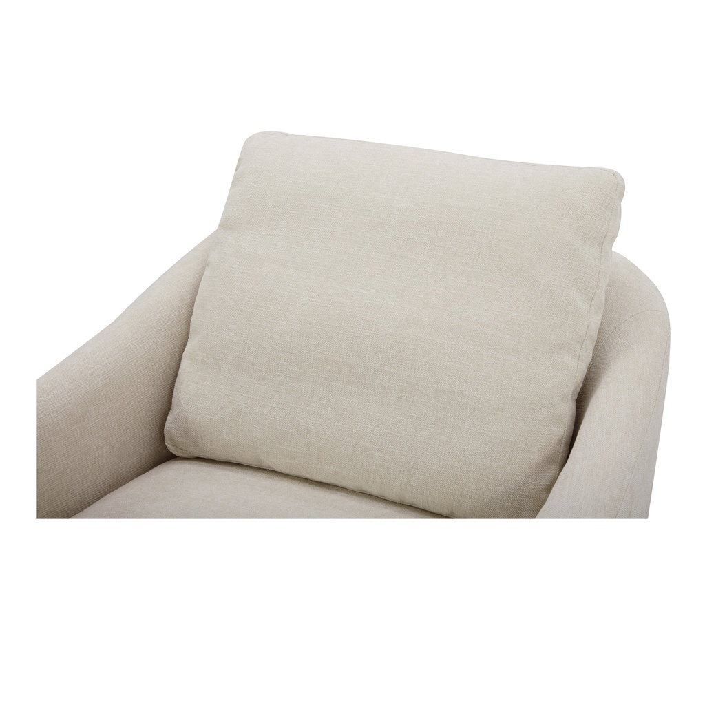 Linden Swivel Chair Soft Beige - 5