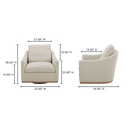 Linden Swivel Chair Soft Beige - 9