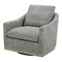 Linden Swivel Chair Slated Moss - 1