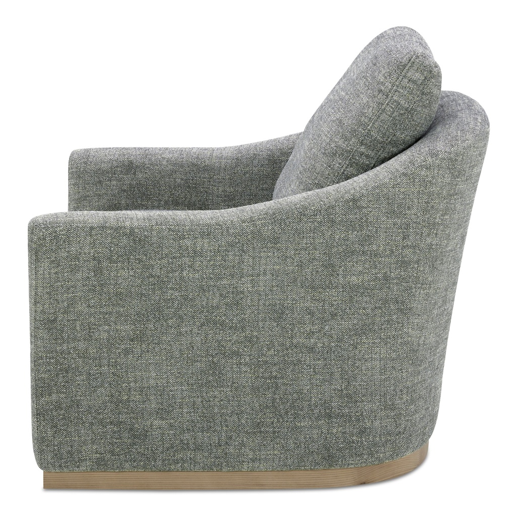 Linden Swivel Chair Slated Moss - 2