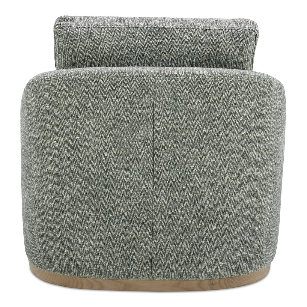 Linden Swivel Chair Slated Moss - 3