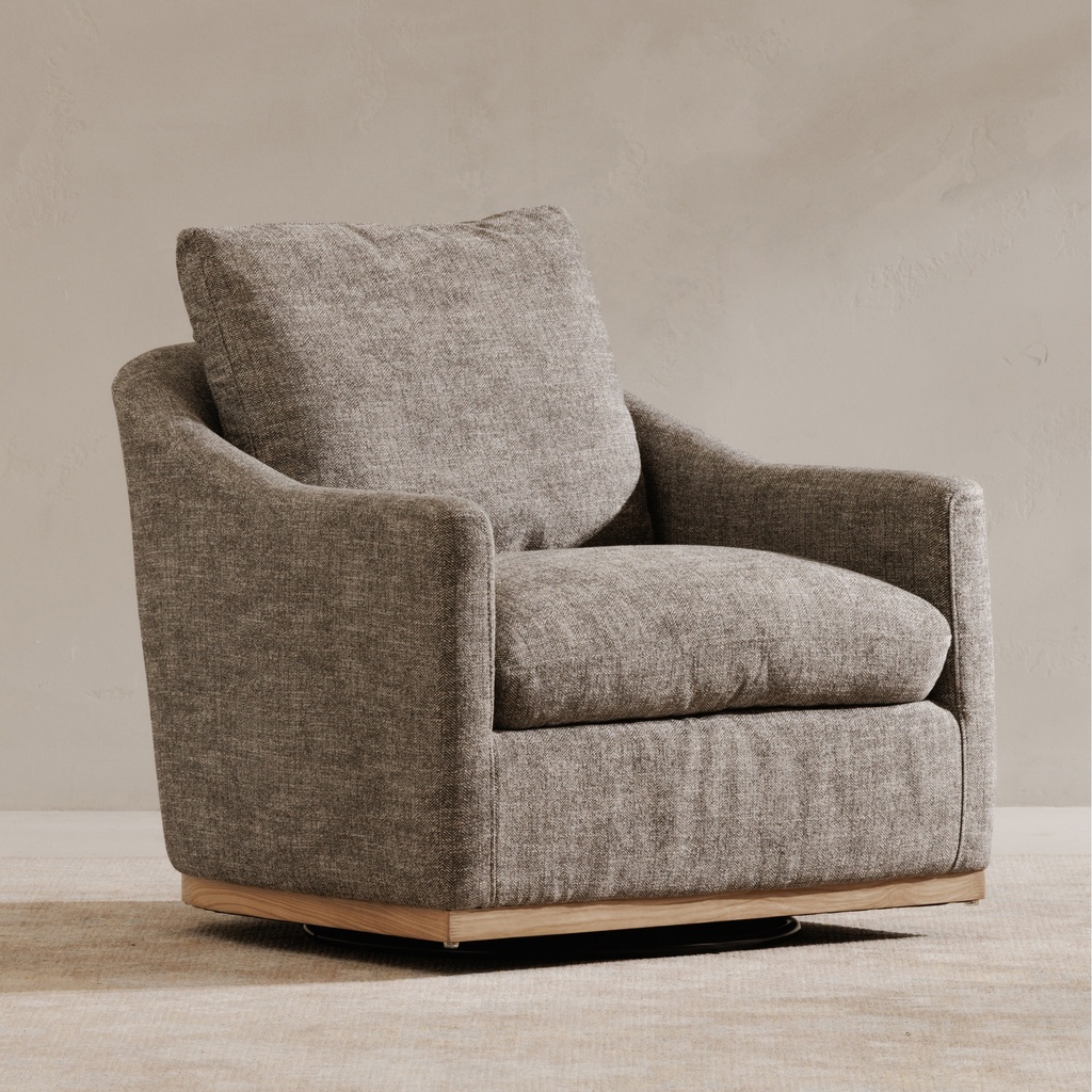 Linden Swivel Chair Slated Moss - 8