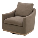 Linden Swivel Chair Soft Taupe - 1