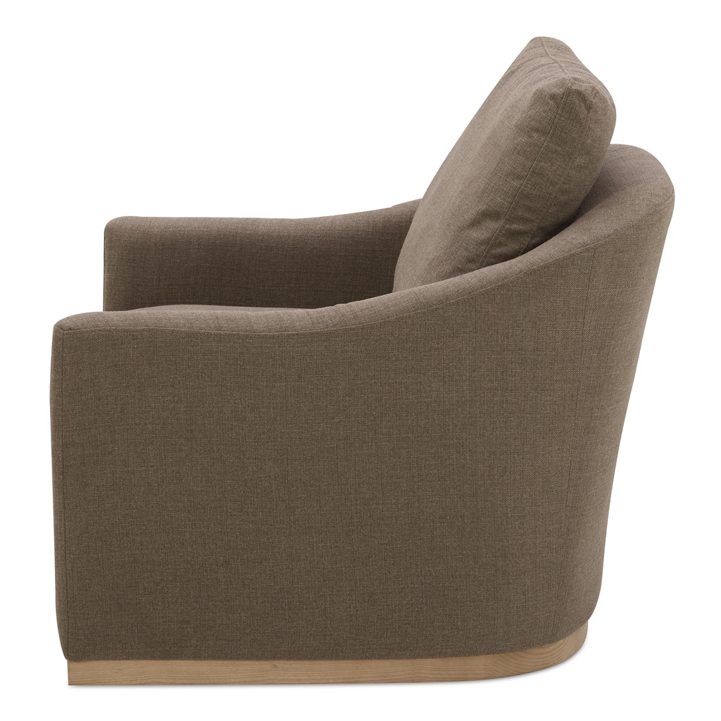 Linden Swivel Chair Soft Taupe - 2