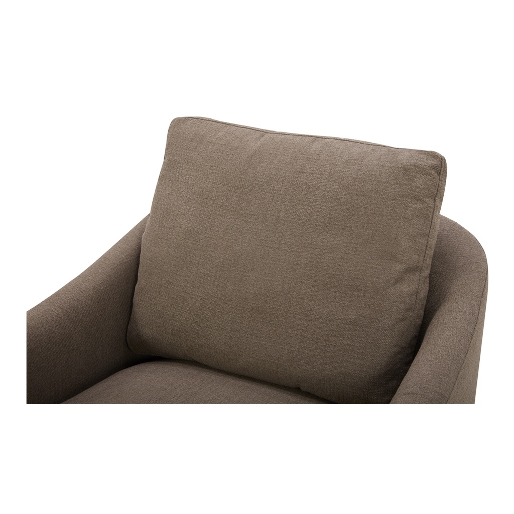 Linden Swivel Chair Soft Taupe - 5