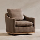 Linden Swivel Chair Soft Taupe - 8