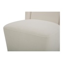 Cormac Rolling Dining Chair Cream - 1