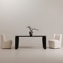 Cormac Rolling Dining Chair Cream - 4