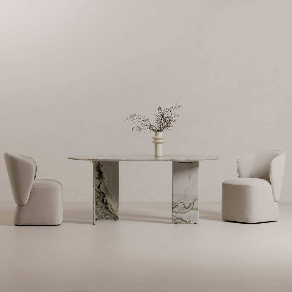 Larson Rolling Dining Chair Heather Grey - 4