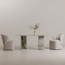 Larson Rolling Dining Chair Heather Grey - 4