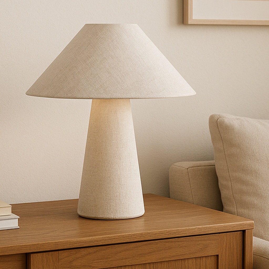 Nori Table Lamp Flecked White - 2