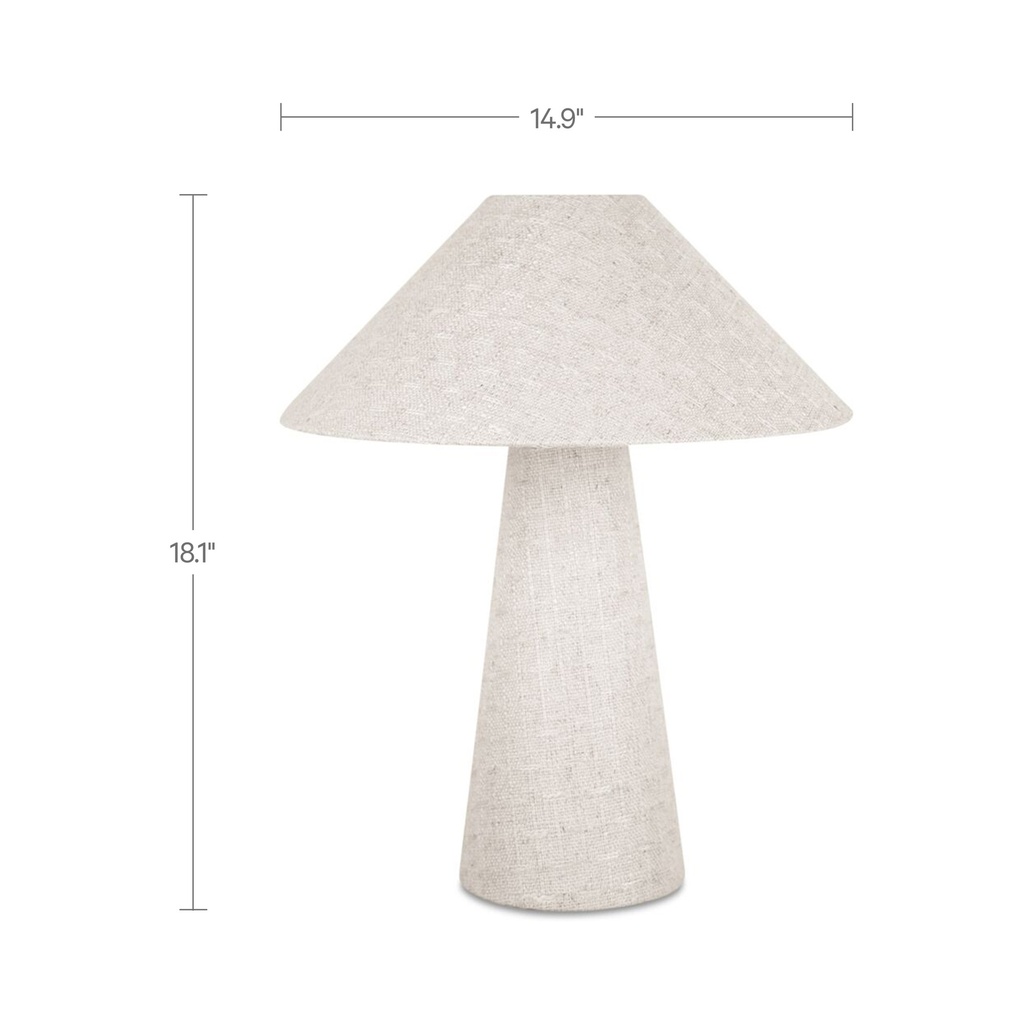 Nori Table Lamp Flecked White - 3