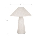 Nori Table Lamp Flecked White - 3