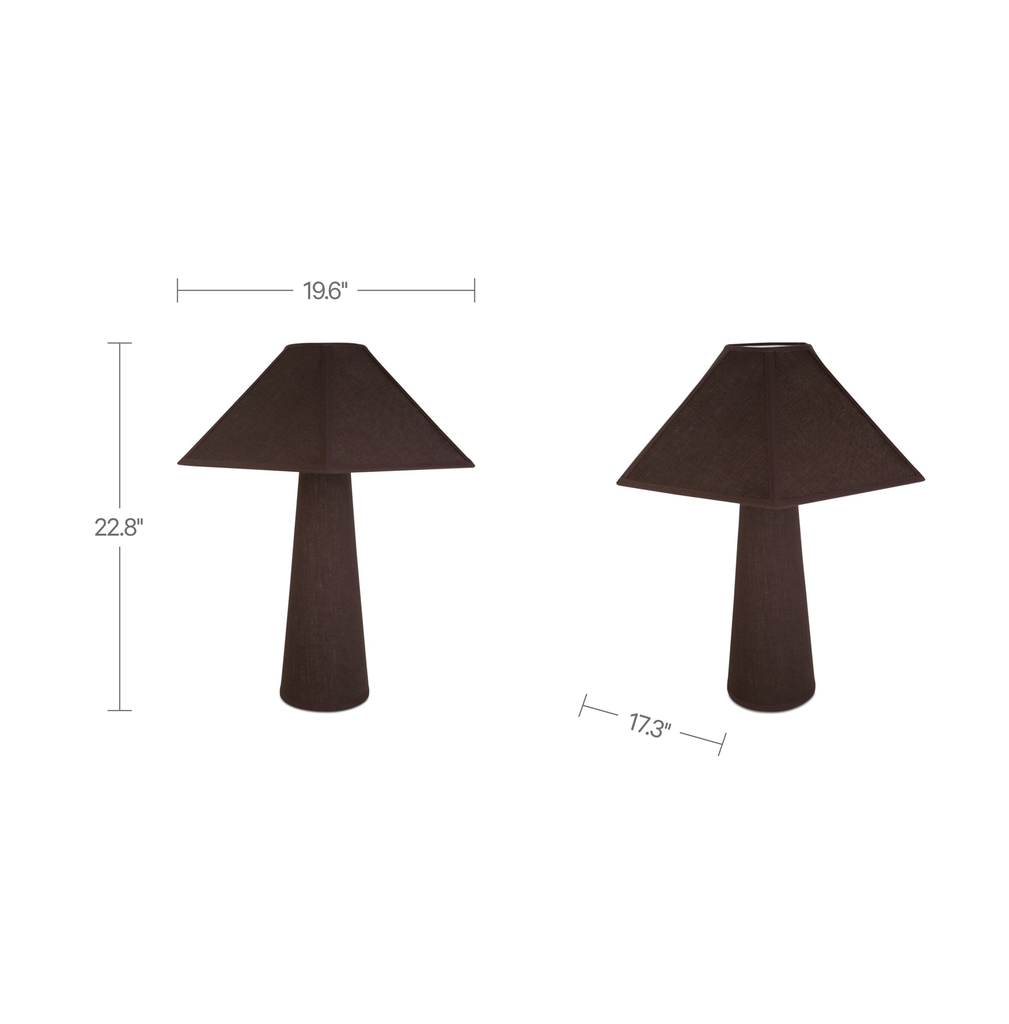 Gigi Table Lamp Dark Brown - 4