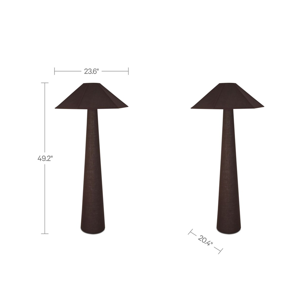 Gigi Floor Lamp Dark Brown - 3